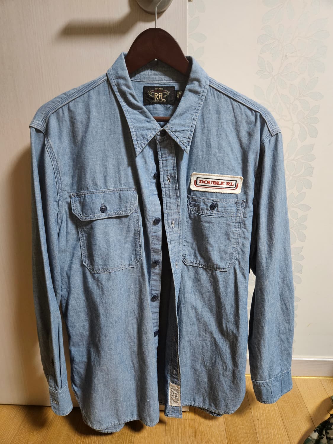 rrl 샴브레이 셔츠 자수(피오셔츠) L 상품이미지1