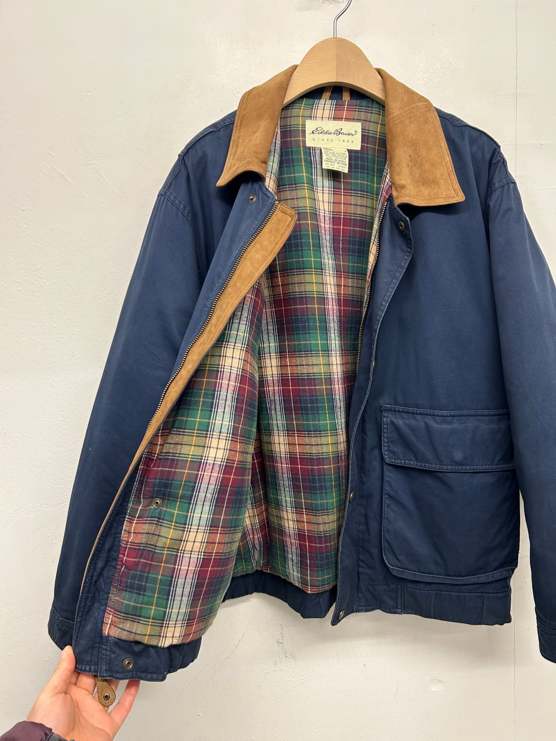 90s 에디바우어 코듀로이 카라 필드자켓 상품이미지3