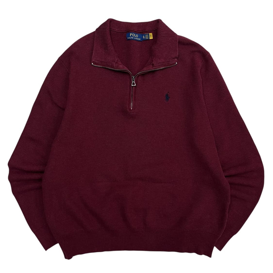 폴로 랄프로렌 네이비포니 버건디 반집업 XL 상품이미지2