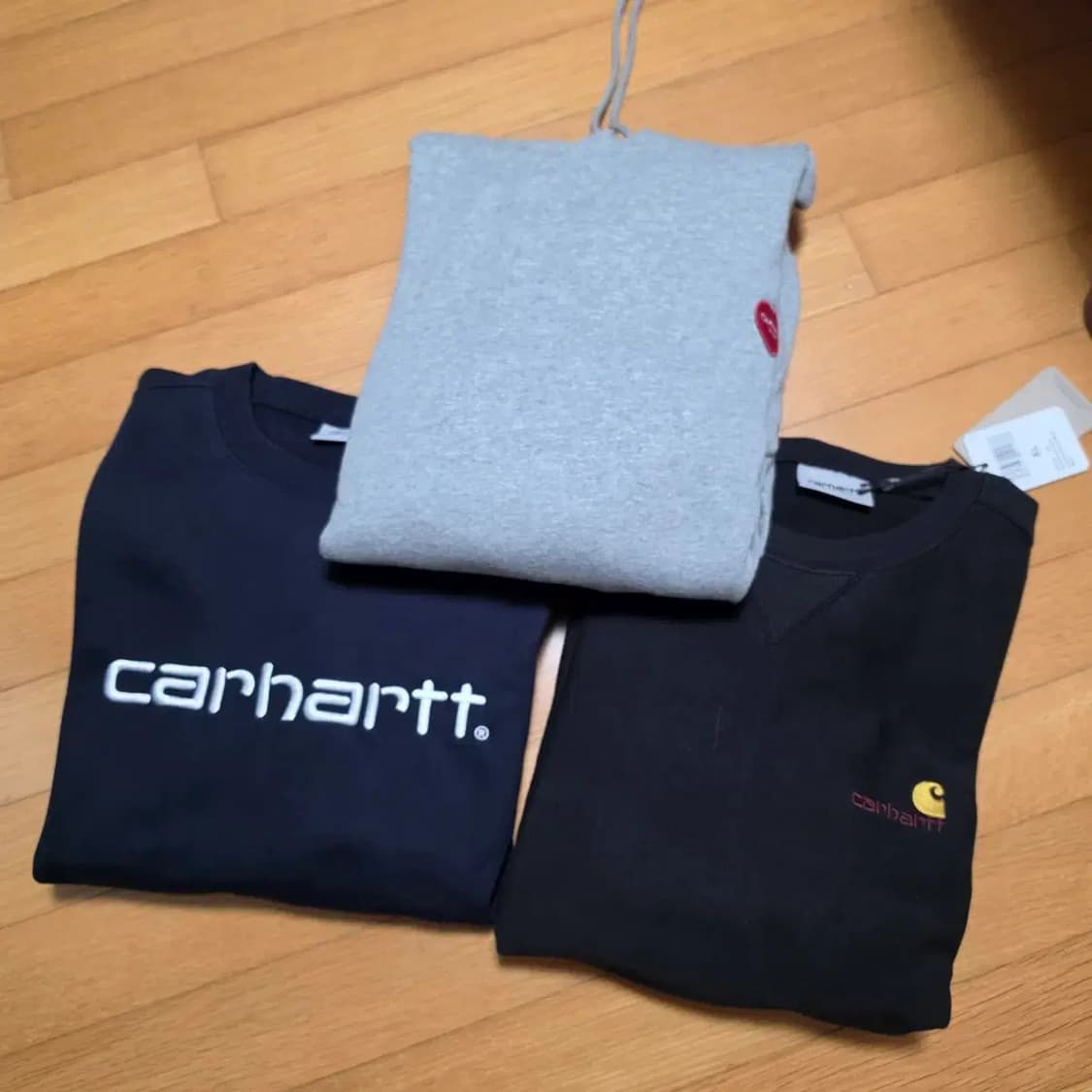 칼하트WIP 맨투맨 2장 후드 1장 XL 일괄 상품이미지1