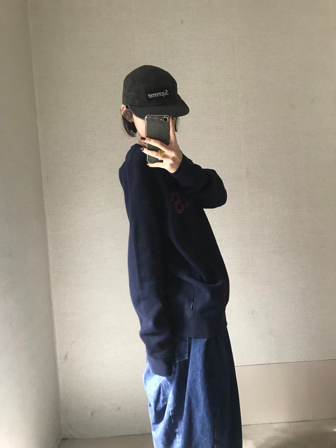 디키즈 네이비 빅스티치로고 맨투맨 상품이미지3