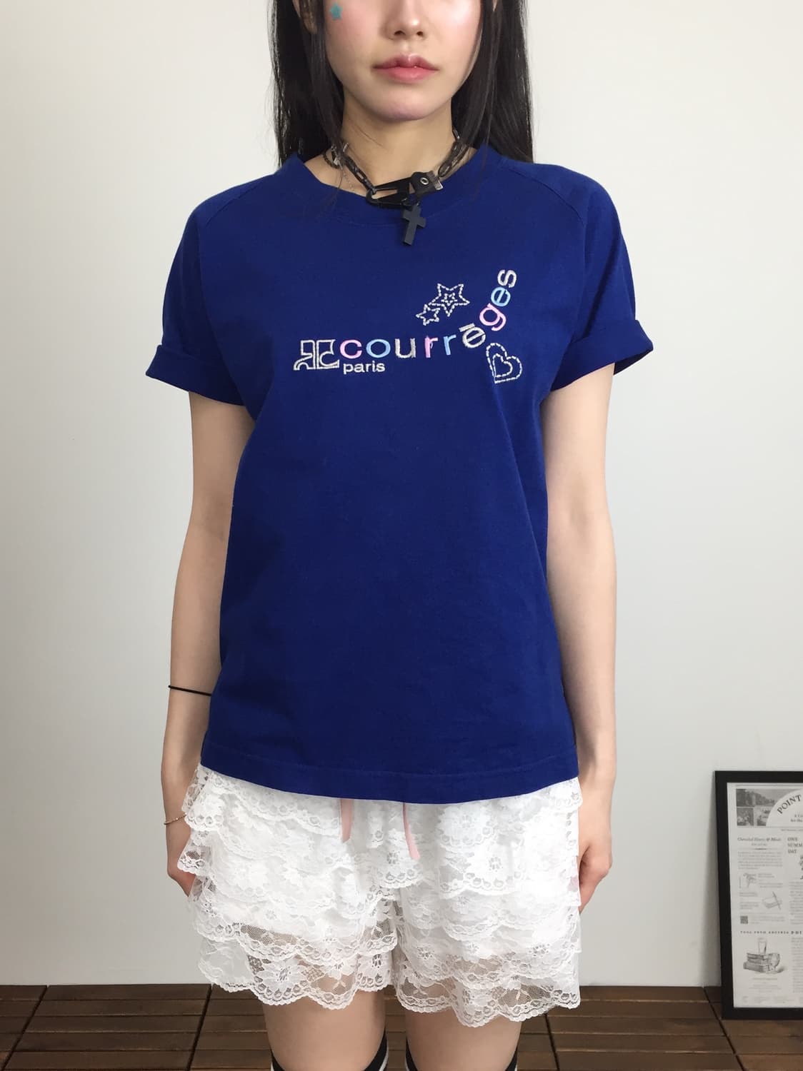 Courrèges Heart & Star Logo Graphic Tee 상품이미지2