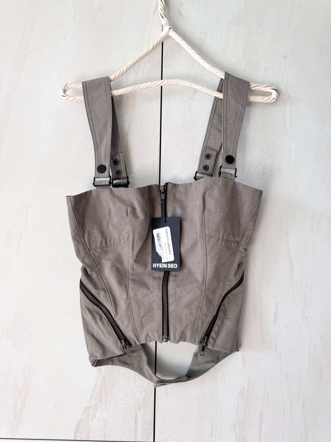 텍있는 새상품 Hyein Seo 베이지 코르셋 탱크탑0(44사이즈) 상품이미지1