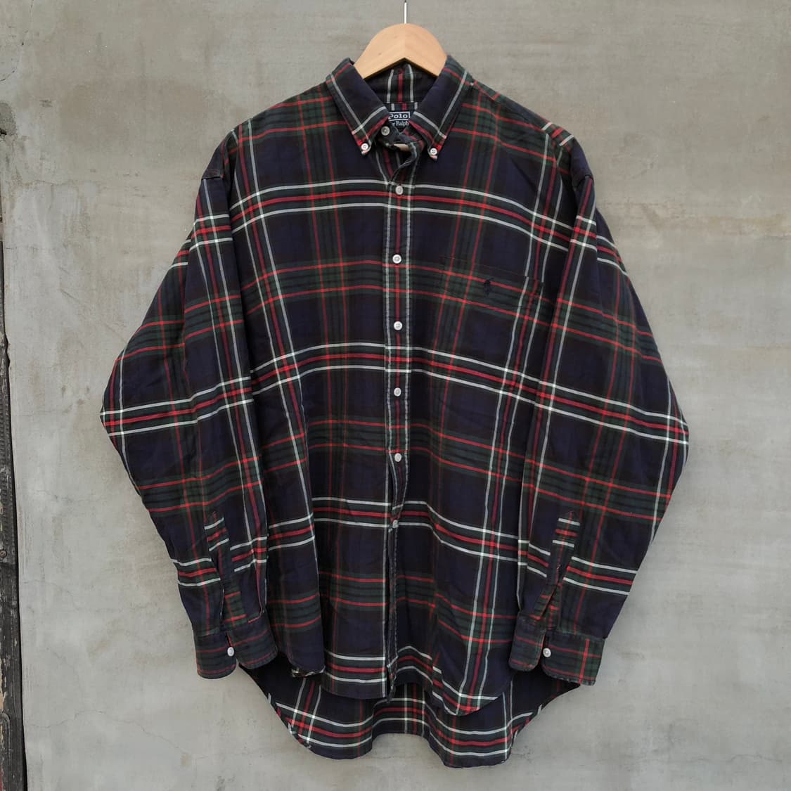 90s 폴로랄프로렌 'BIG SHIRT' 체크셔츠  상품이미지2