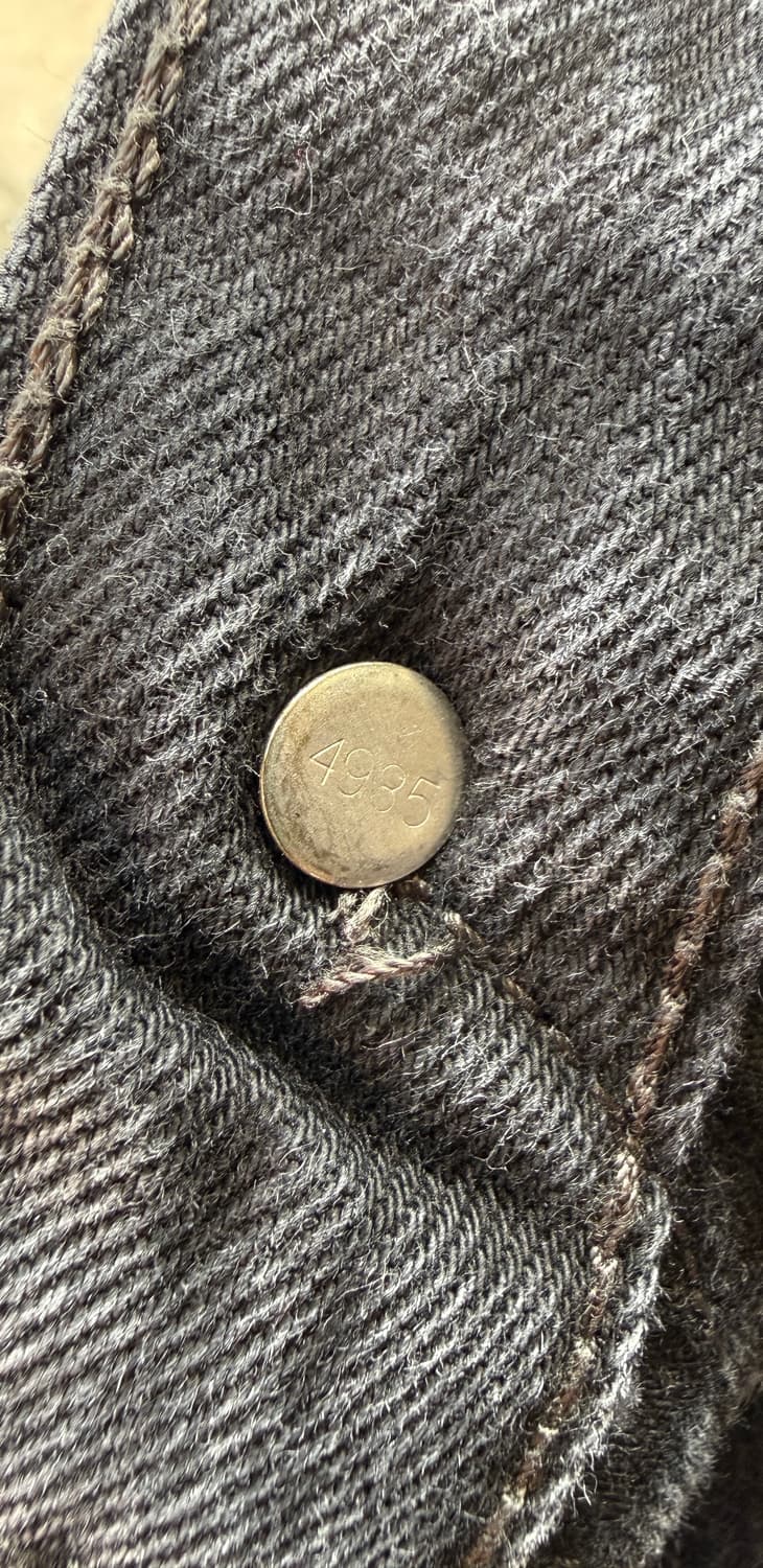 리바이스 501 흑청 36/34 버튼플라이 상품이미지7