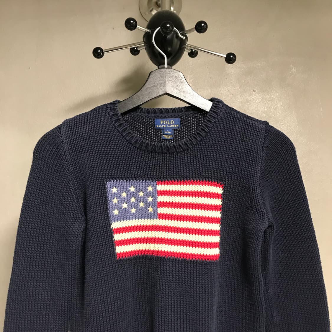 폴로 랄프로렌 성조기 니트 네이비 L12-14(W) 상품이미지2