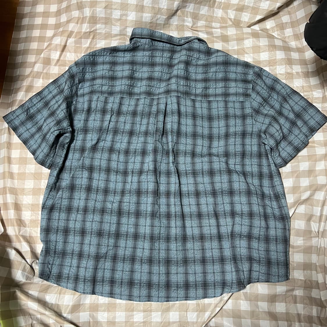 굿라이프웍스 반팔셔츠 L 여름 체크 티셔츠 반팔티 상품이미지3