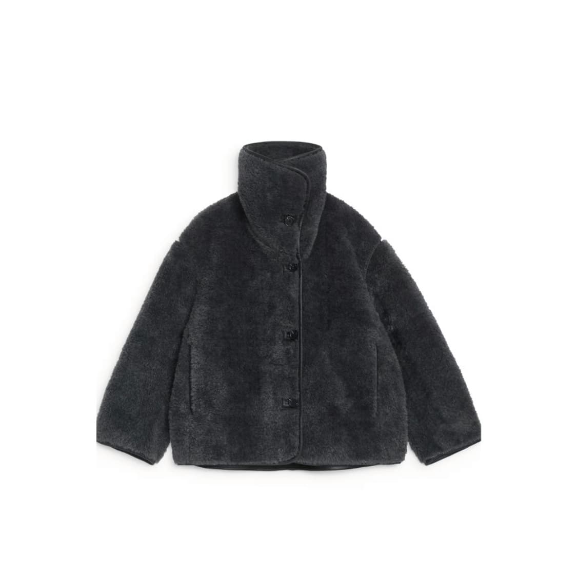 새상품 아르켓 숏 파일 자켓 포 퍼 자켓 다크그레이 XS 상품이미지2