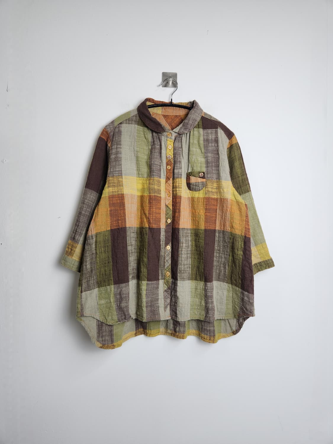 내추럴 체크 블라우스 상품이미지8