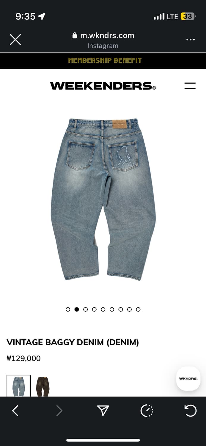 위캔더스 VINTAGE BAGGY DENIM (DENIM) 상품이미지1