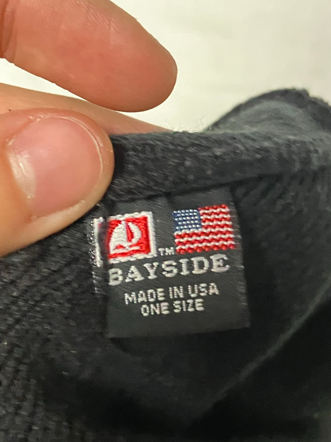 빈티지 USA 자수로고 비니 블랙 상품이미지3