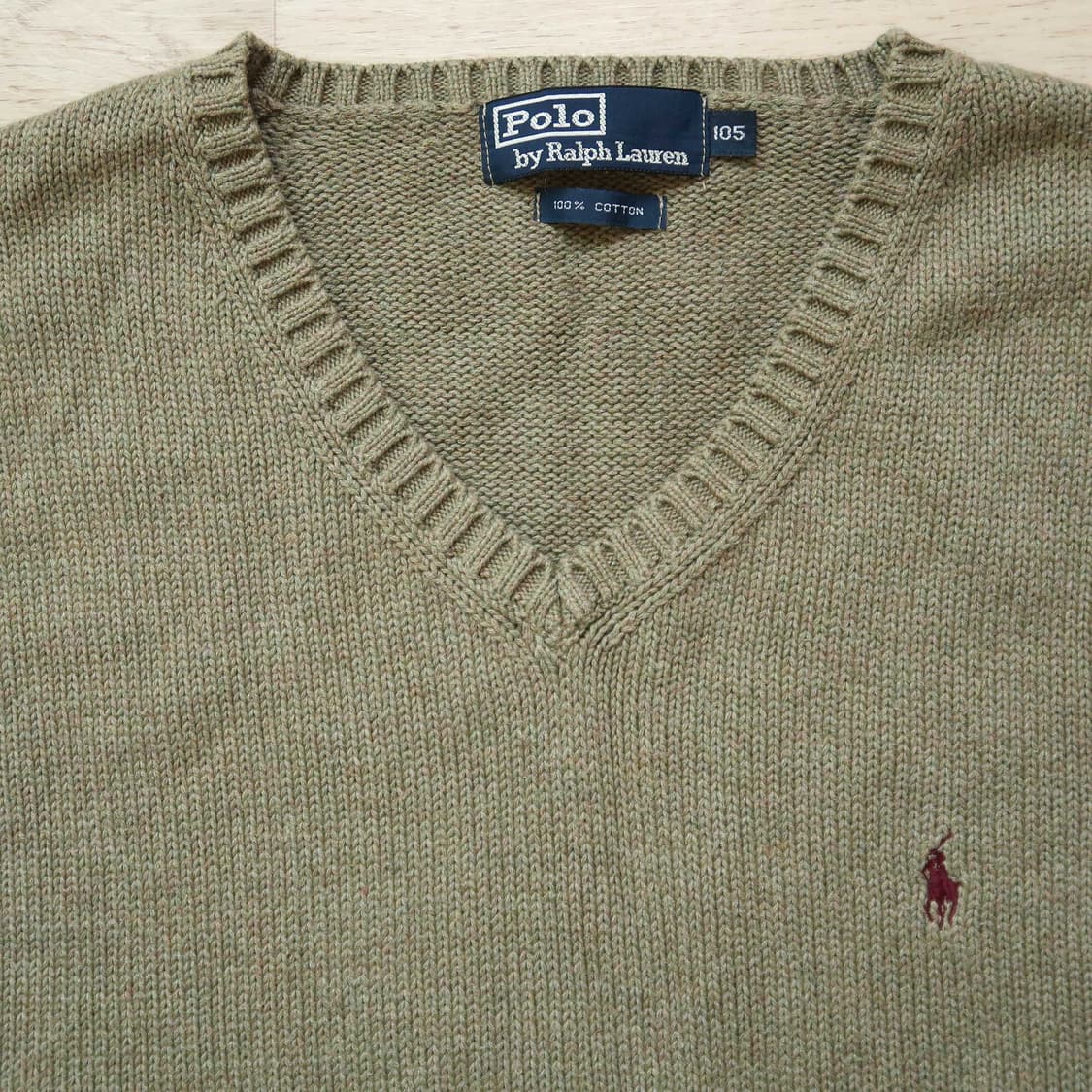 폴로 랄프로렌 올리브 니트 베스트 상품이미지2
