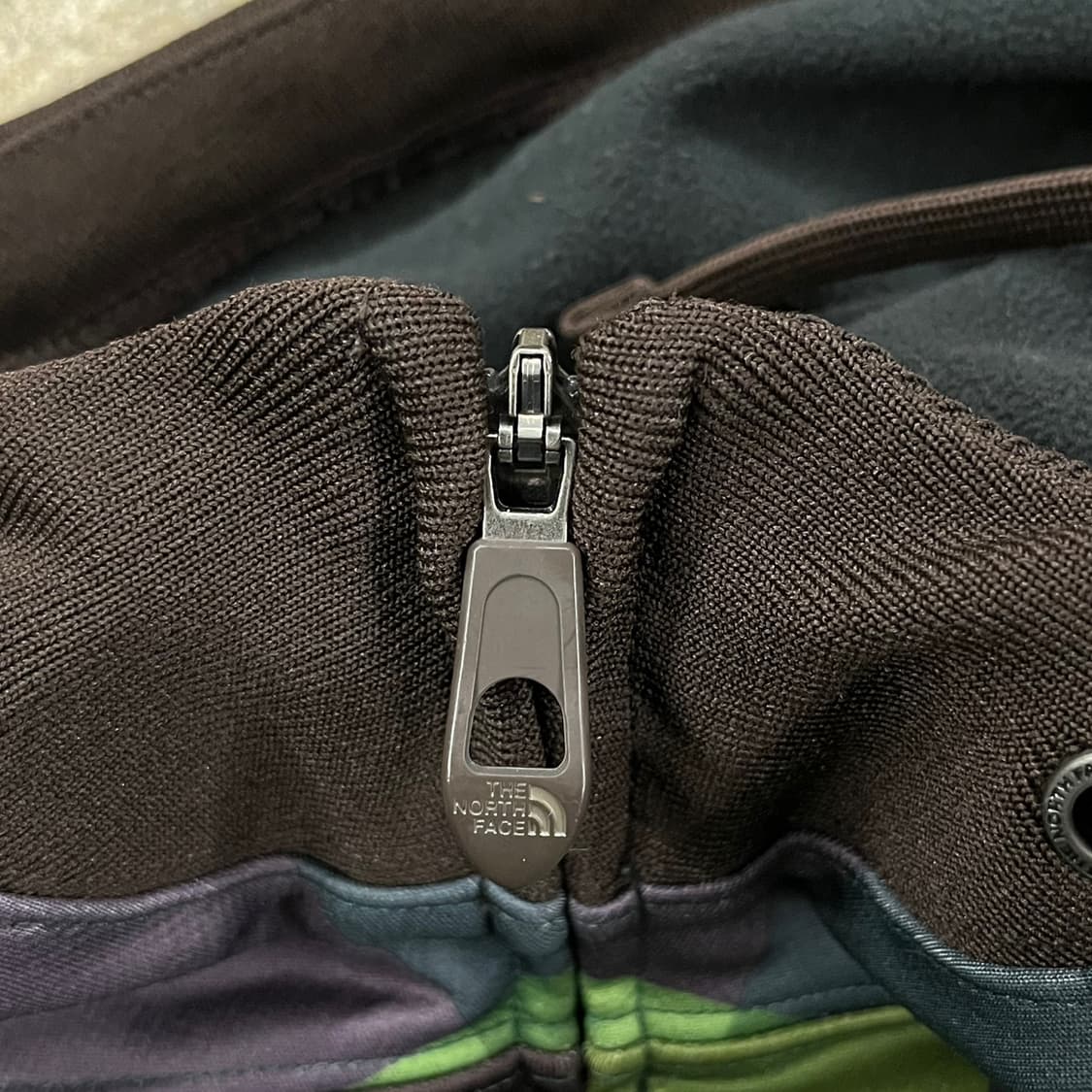 [정품/L] 노스페이스 체크 후드집업 그린 b8 상품이미지6