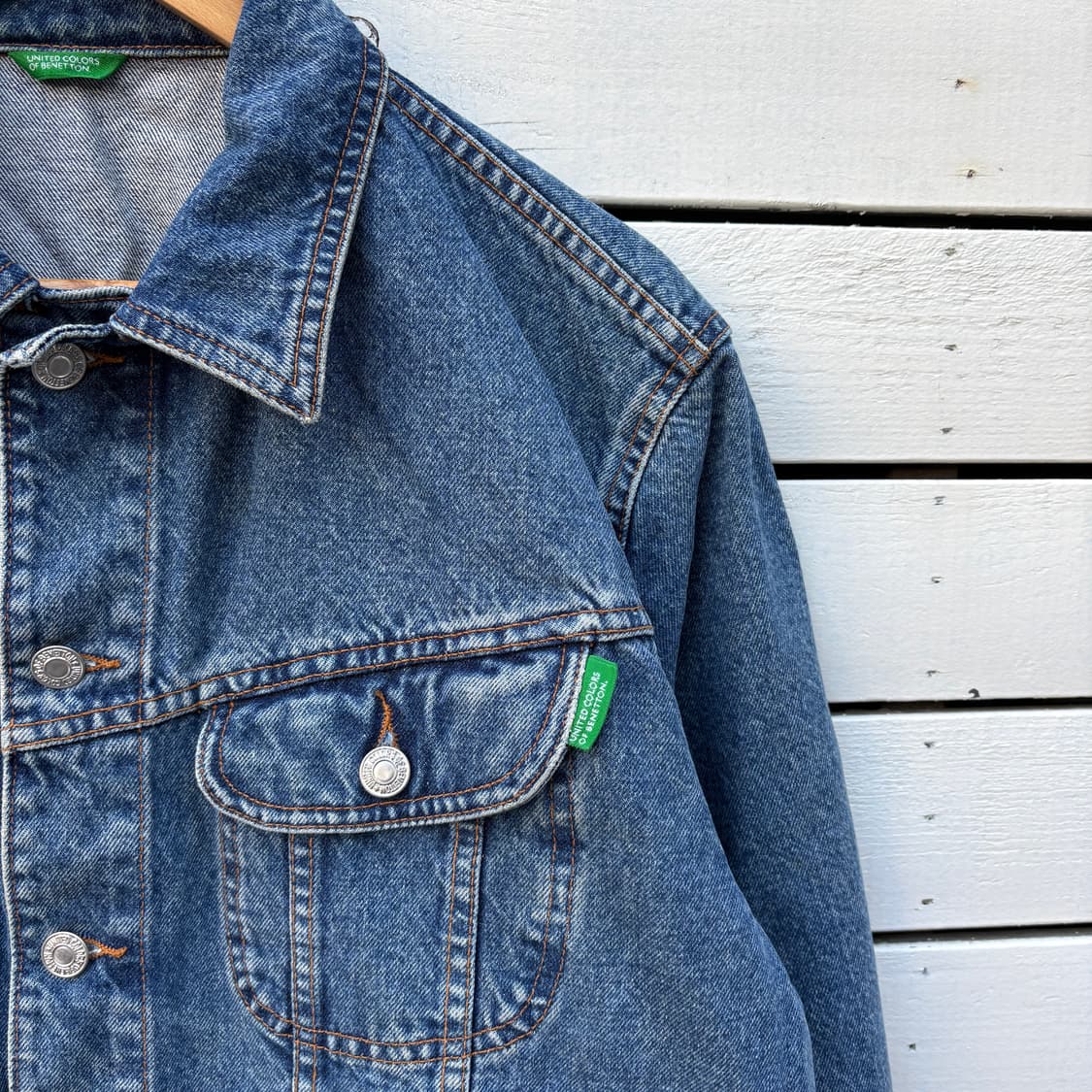 Benetton 베네통 made in italy 데님 자켓 상품이미지4