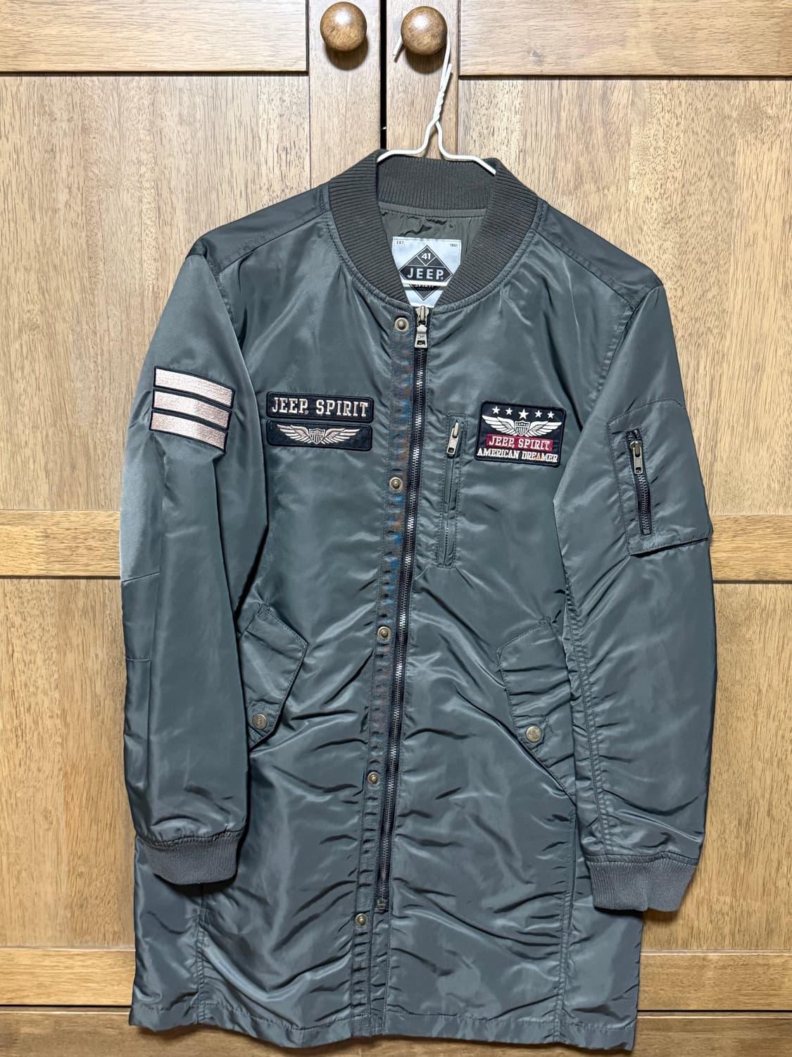 JEEP SPIRIT 롱 MA-1 패딩 점퍼 상품이미지2