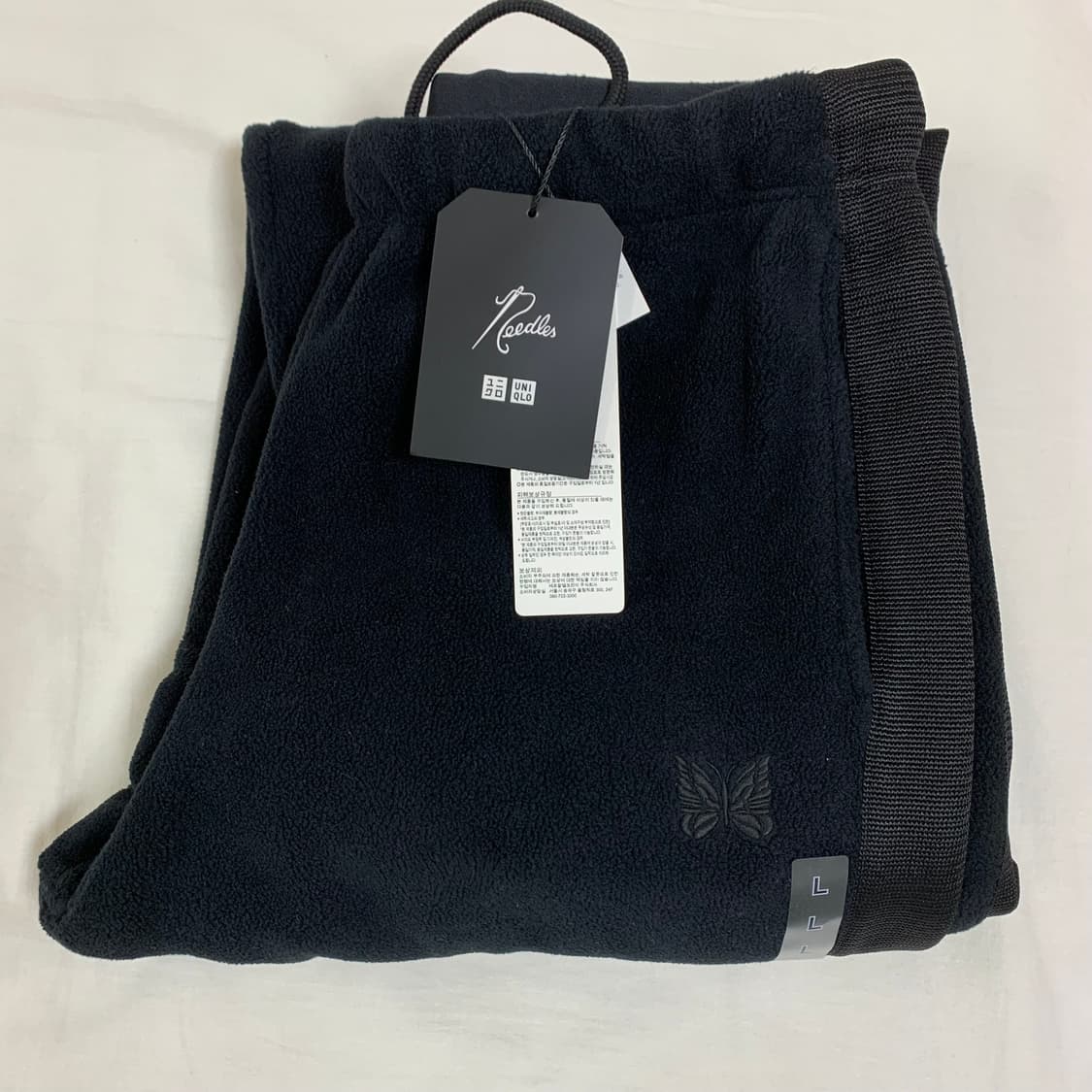 유니클로 니들스 플리스 와이드 팬츠 블랙 L 상품이미지1