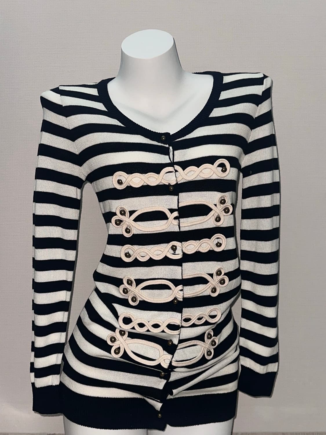 빈티지 스트라이프 가디건 미니원피스 상품이미지3