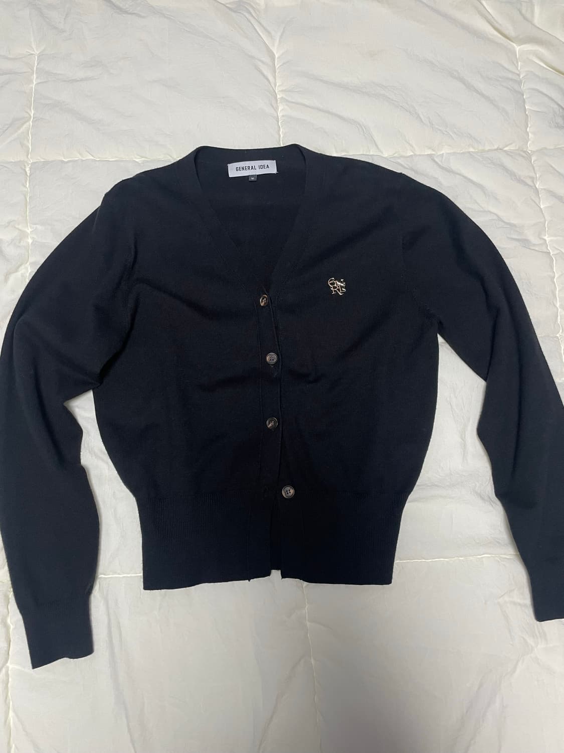 GENERAL IDEA 블랙 가디건 상품이미지1