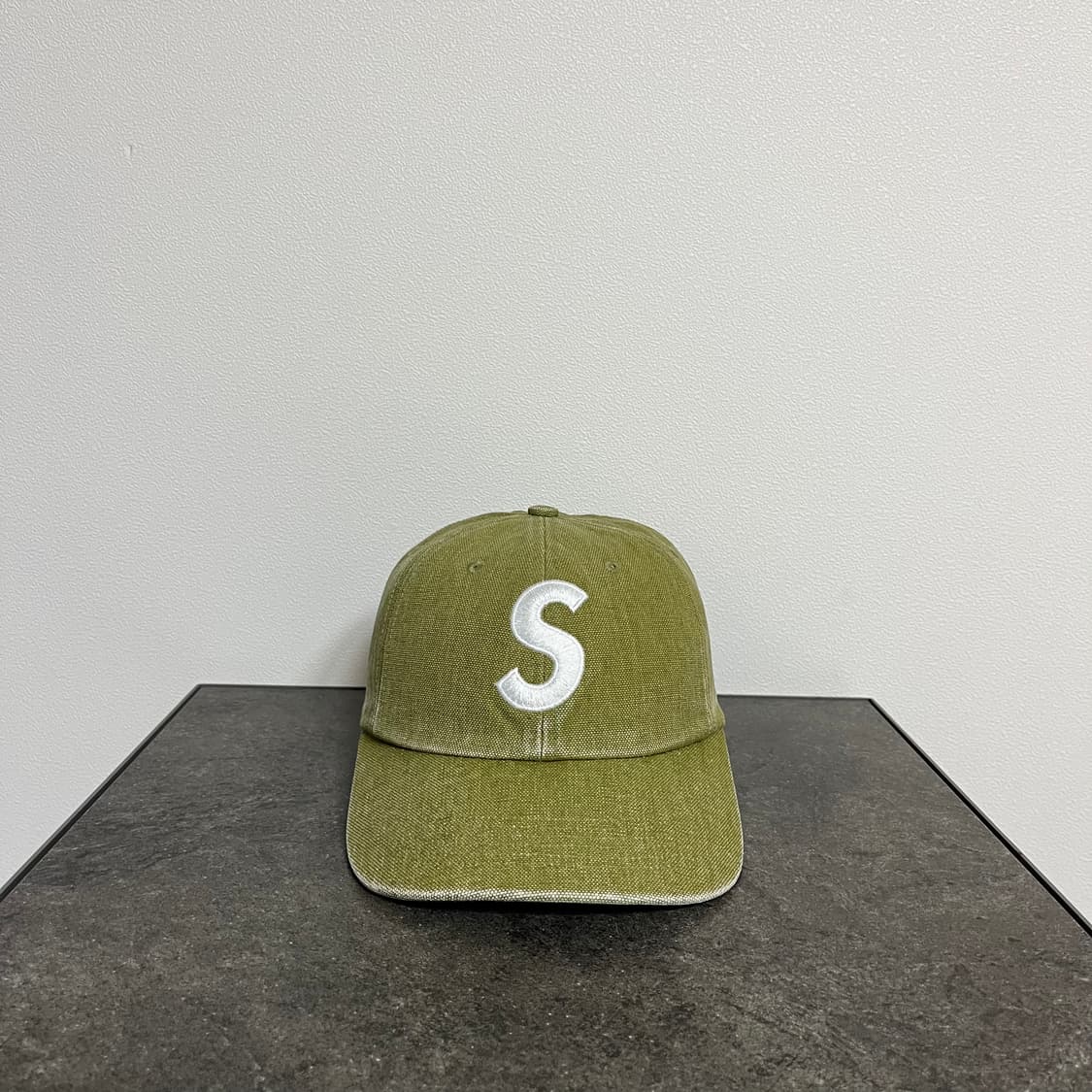 슈프림 피그먼트 워시드 탄 에스로고 S로고 볼캡 모자 6패널 캡 상품이미지1