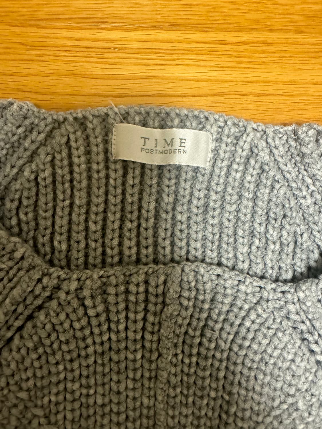 타임 크롭 니트 그레이 상품이미지2