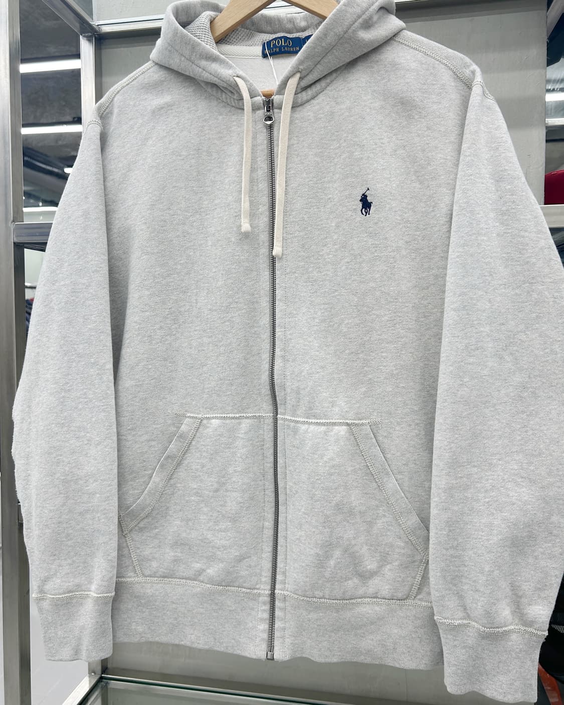 폴로 랄프로렌 신형 써멀 스웻 후드집업 그레이 상품이미지2