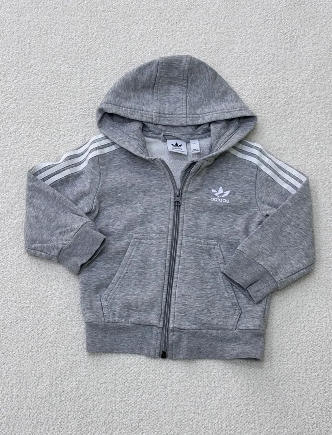 90 아디다스 키즈 기모 후드집업 0303E 상품이미지1