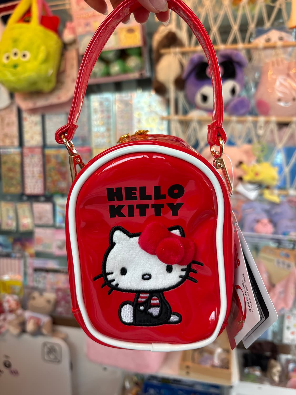 헬로키티 에나멜 미니 파우치(레드 상품이미지1