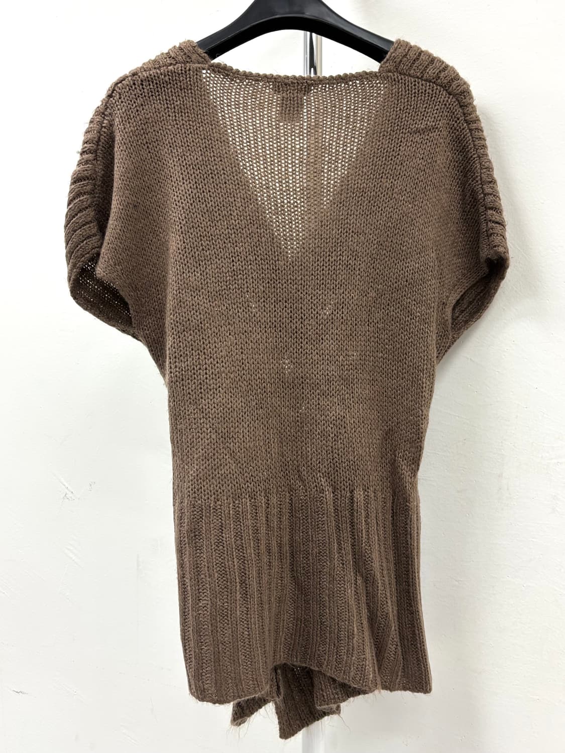 빈티지 브라운 반팔 니트 상품이미지6