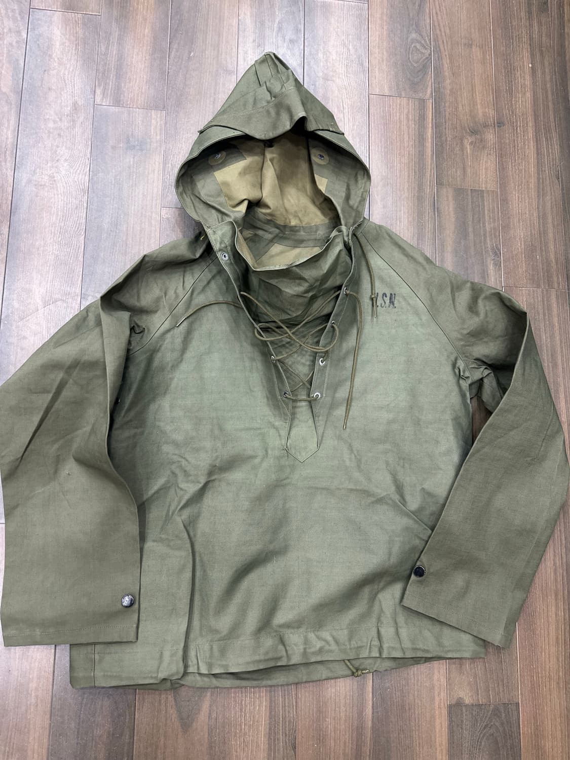 1940‘s WW2 USN Wet Weather Parka s사이즈 상품이미지1