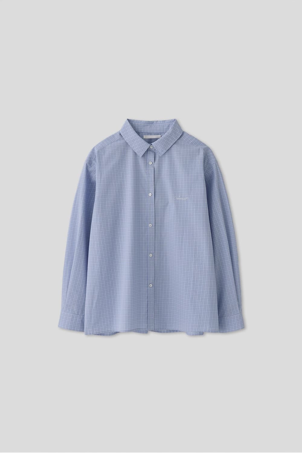 타낫 로트 체크 셔츠 T/T Wrote check shirt (blue) 상품이미지1