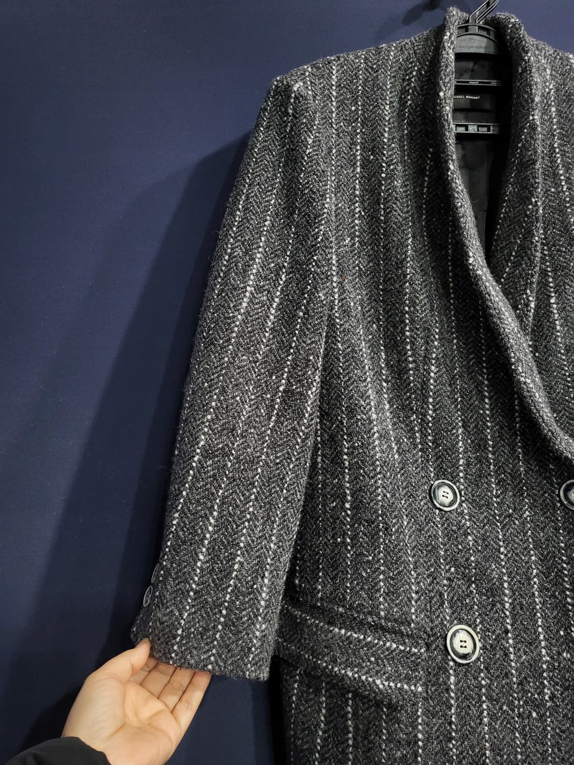 이자벨마랑 울 스트라이프 더블자켓 상품이미지2