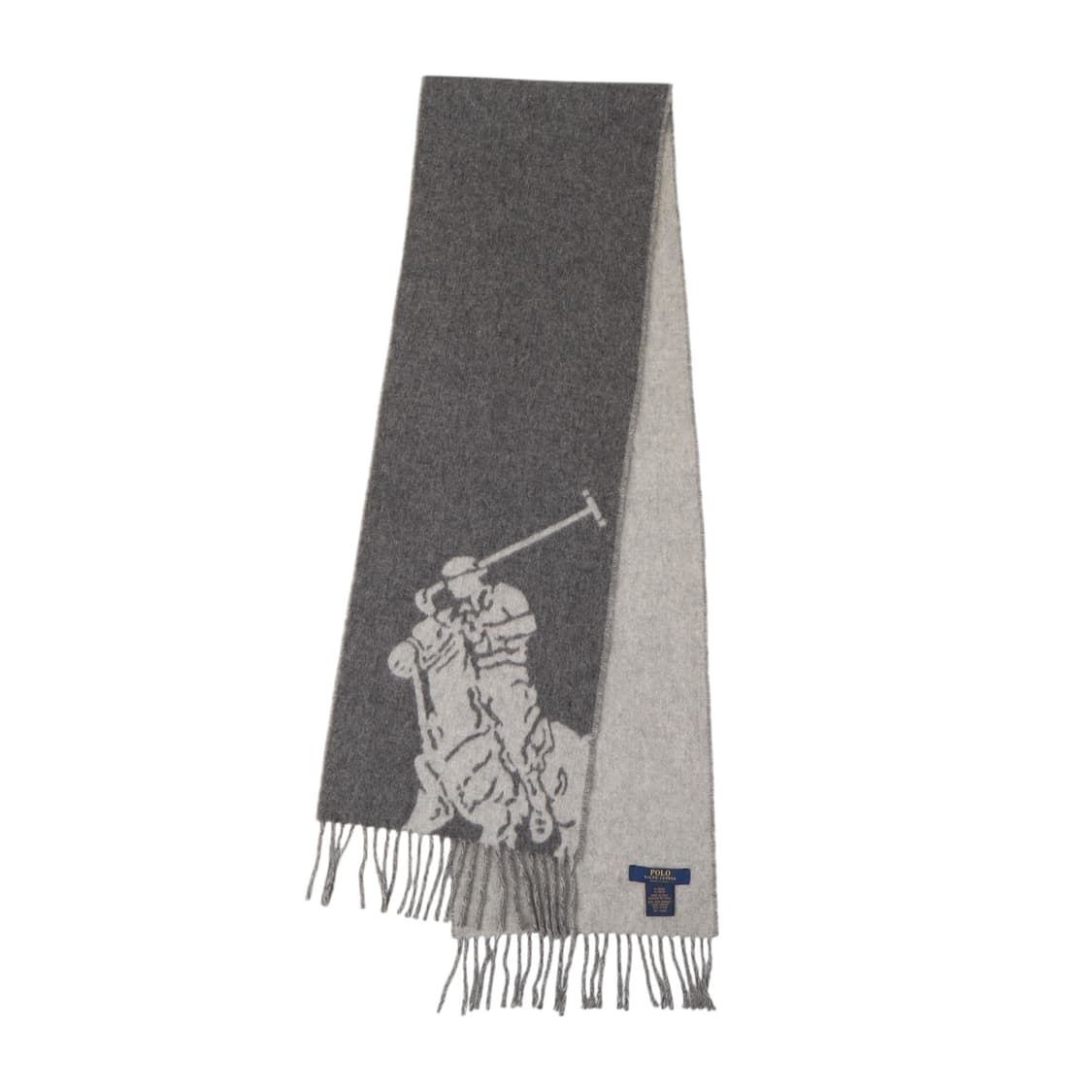 폴로 랄프로렌 2way 빅포니 그레이 울 머플러 상품이미지4
