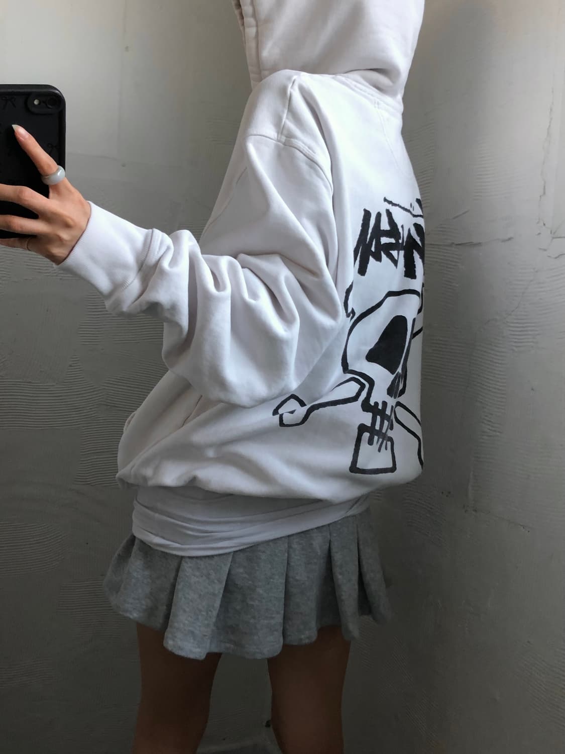 Stussy 스투시 스컬 & 본즈 피그먼트 다이드 후드 상품이미지1