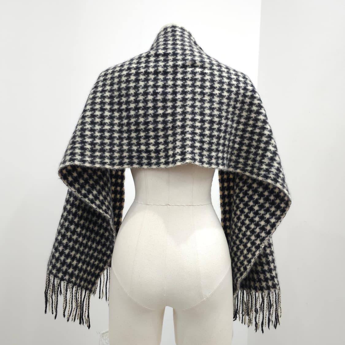 캐시미어 100% 하운드 체크 머플러 남녀공용  상품이미지2