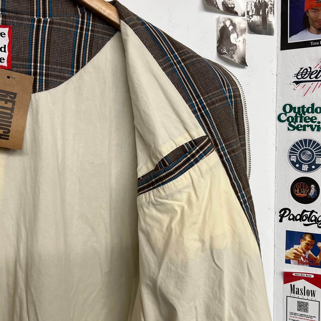 해버굿타임 체크 스윙탑 자켓 상품이미지5