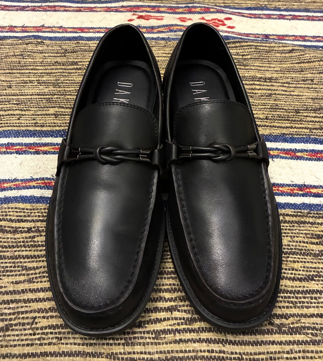 (260)DAKS 닥스 세미캐주얼 쿠셔닝 경량 가죽 로퍼 구두 블랙 상품이미지3