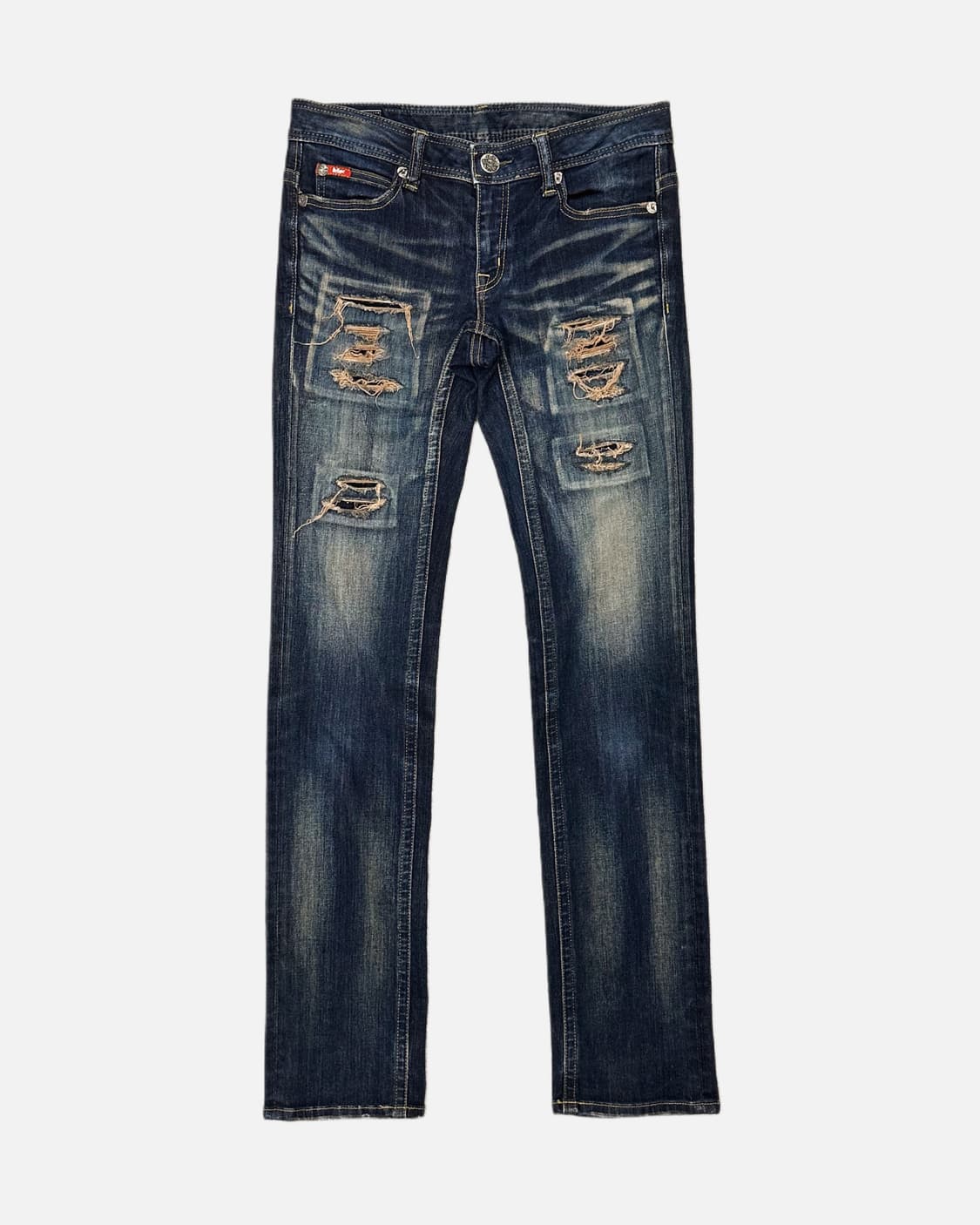 square damage low-rise slim jean 상품이미지2