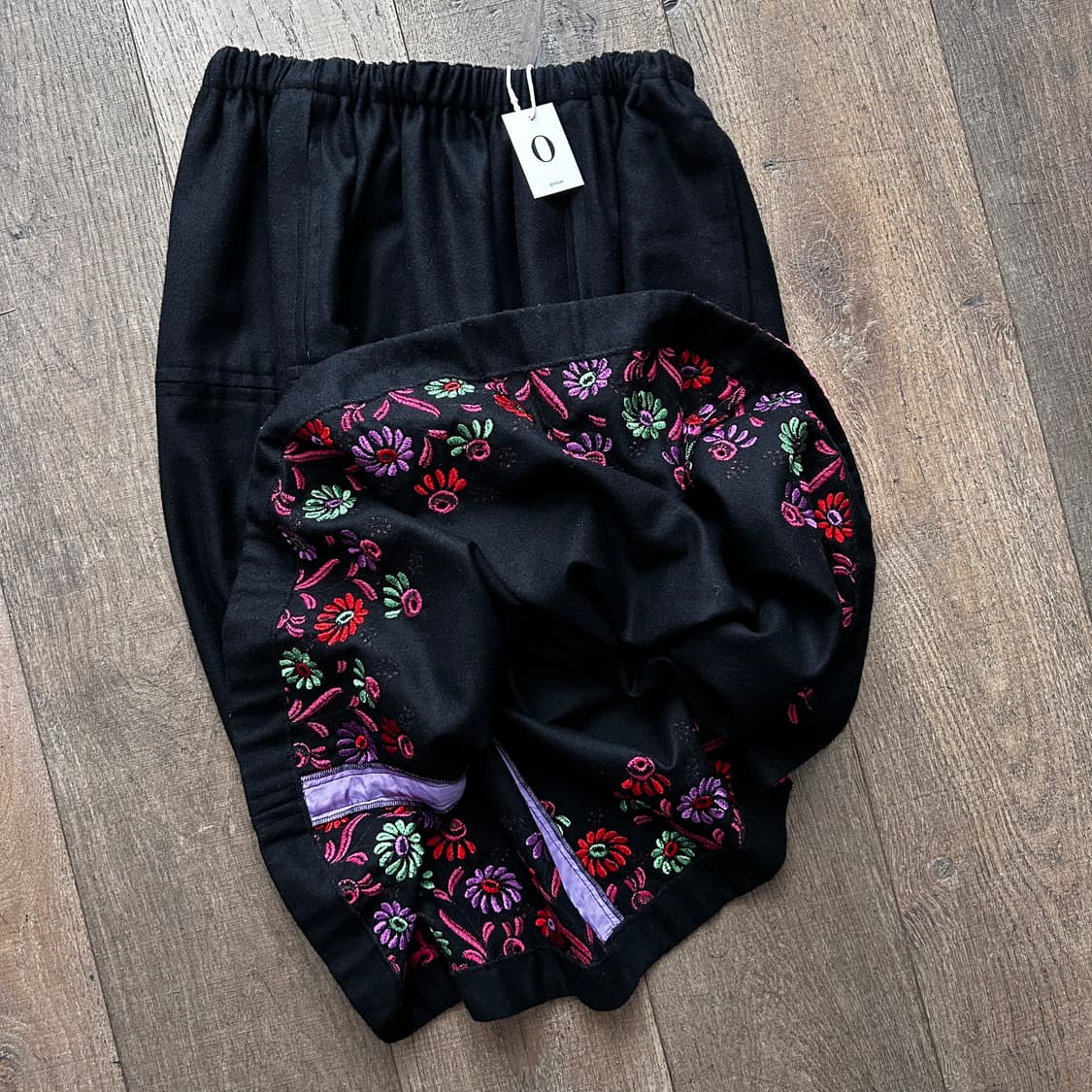 Floral Needlepoint Patchwork Skirt 상품이미지7