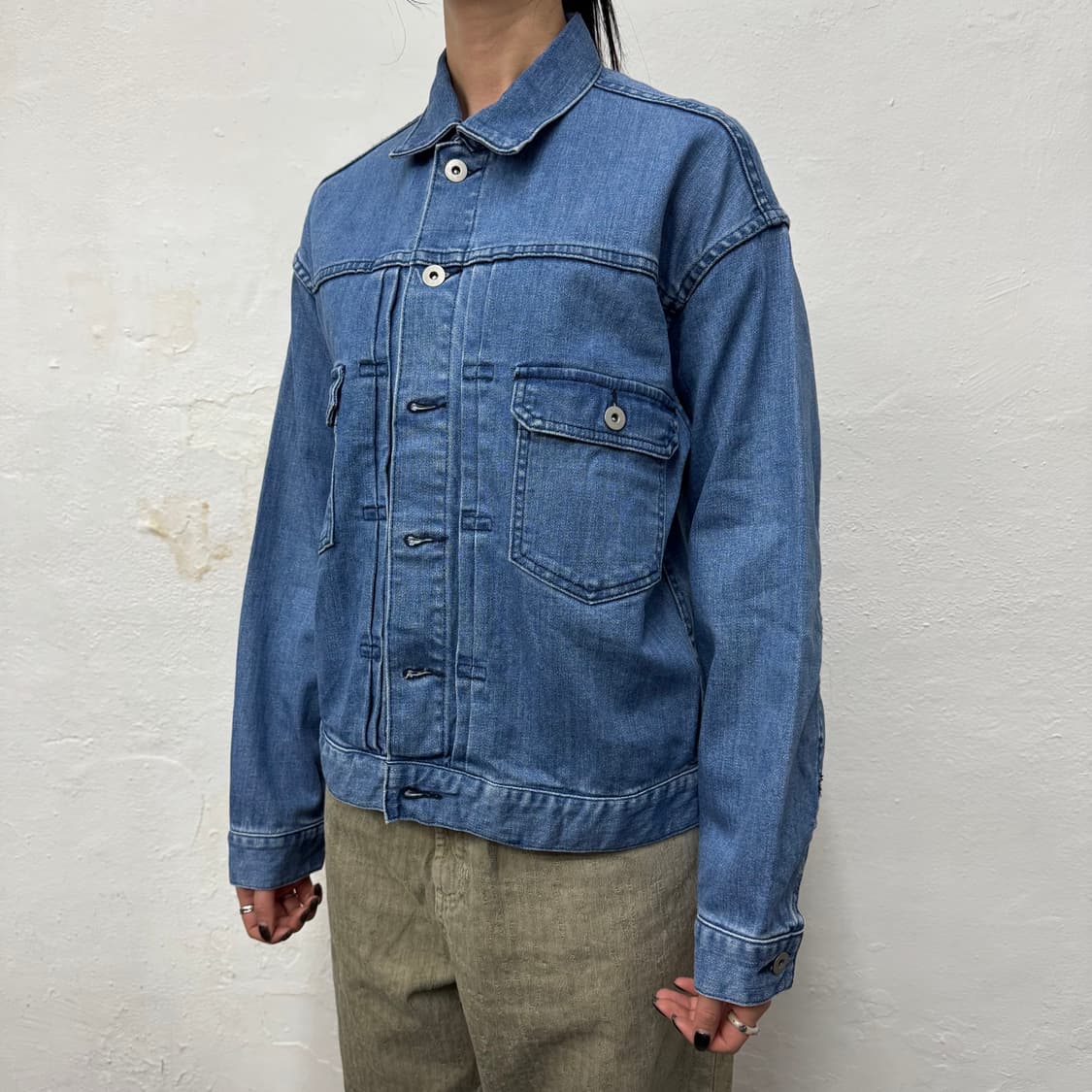 빔즈(BEAMS HEART) 라이트블루컬러 TYPE2 데님 트러커 자켓 상품이미지1