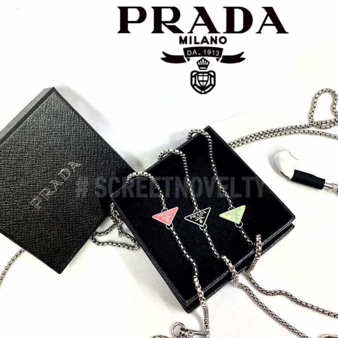 프라다 에어팟 스트랩 세트 풀박스 상품이미지5