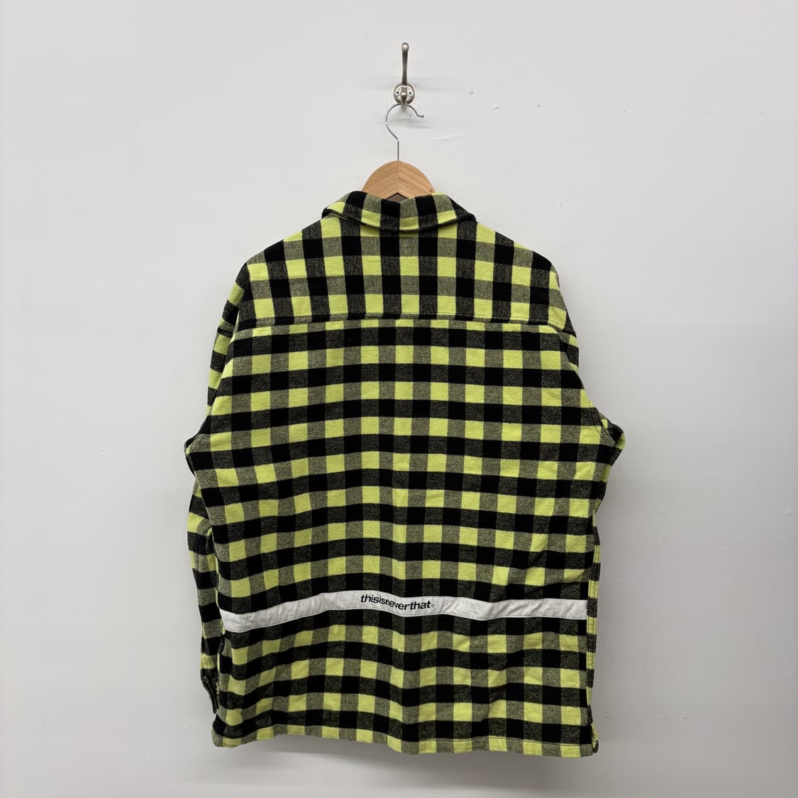 디스이즈네버댓 옐로우 체크 셔츠 L 상품이미지5