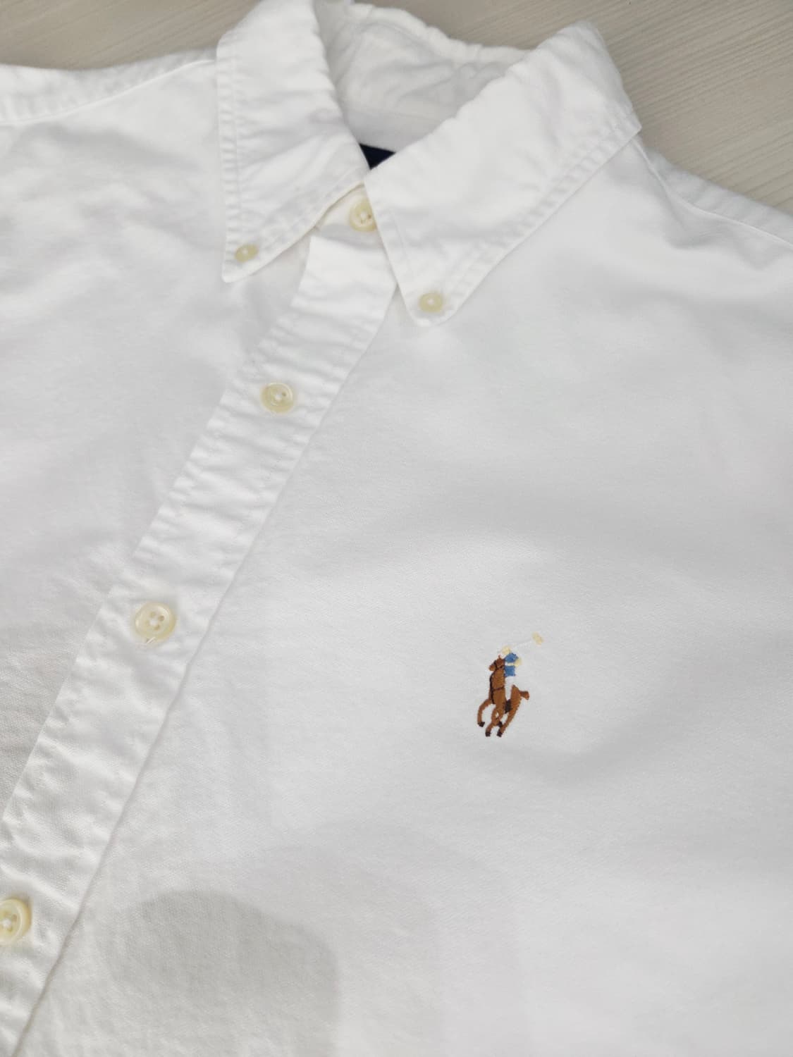 폴로 랄프로렌 화이트 옥스포드 셔츠_M 상품이미지4