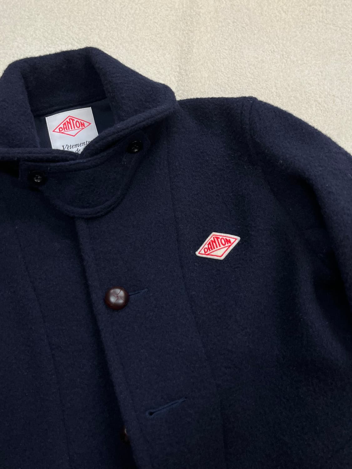 DANTON 단톤 울 숏코트 네이비 38 상품이미지8