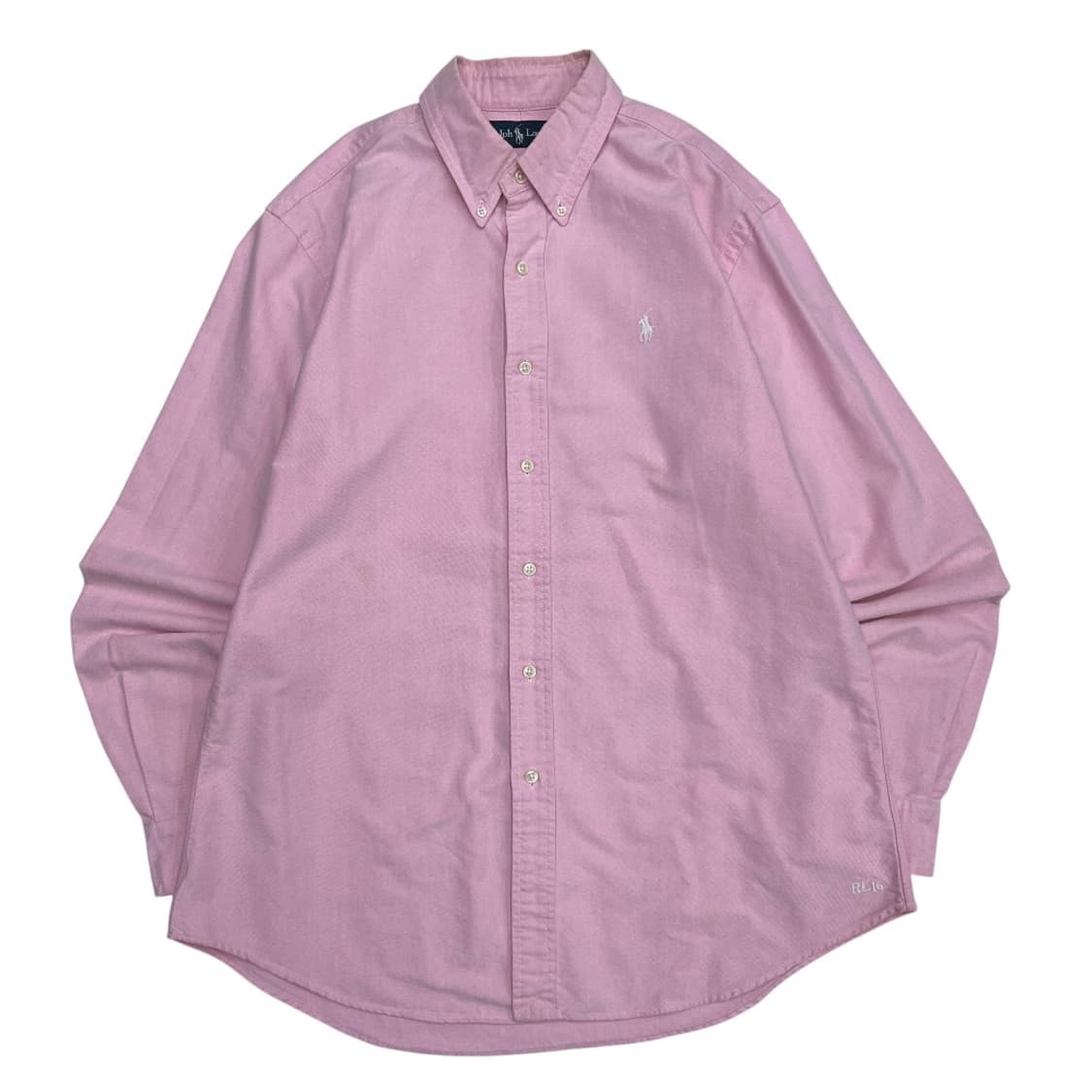 폴로 랄프로렌 화이트포니 딸기우유맛 셔츠 L 상품이미지2