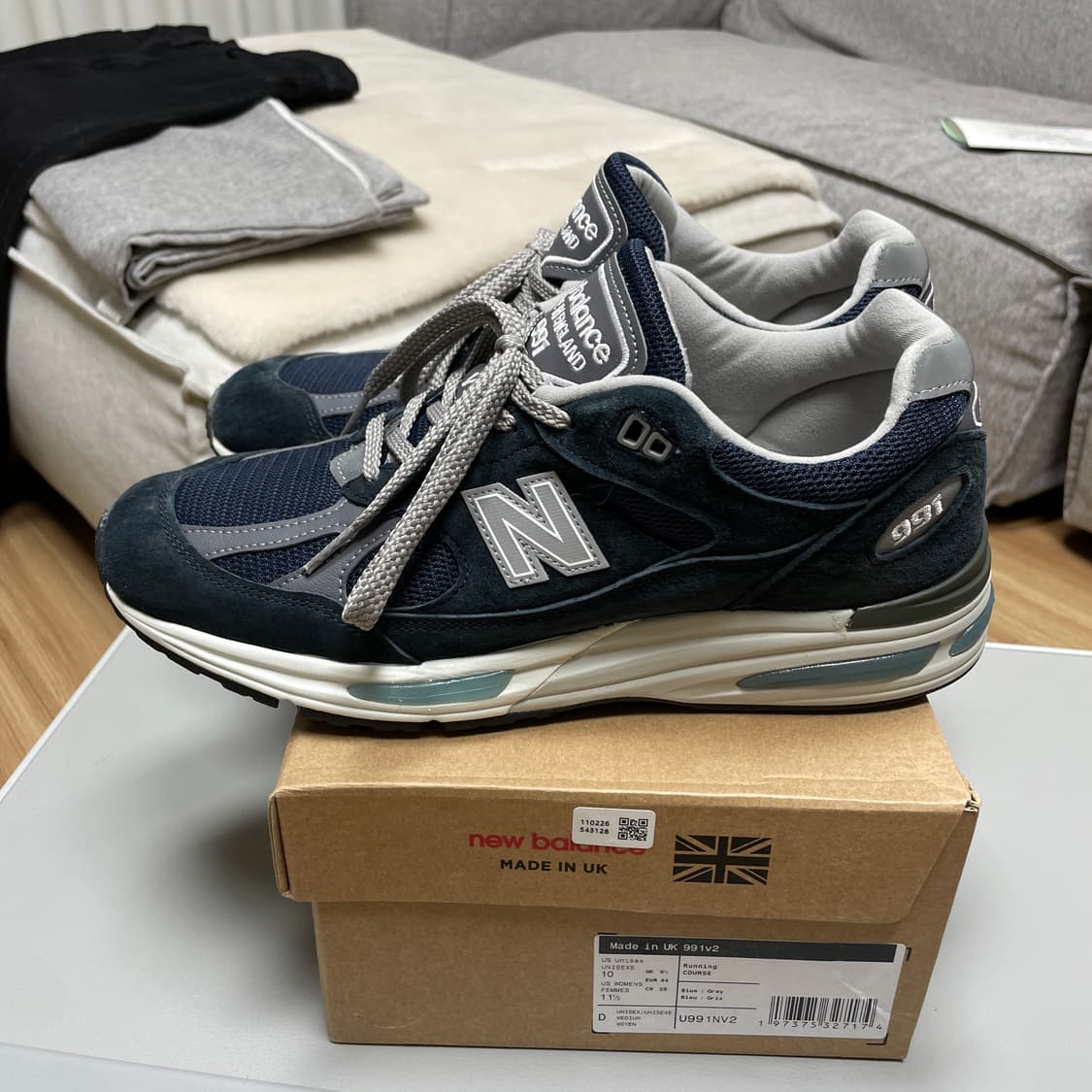 뉴발란스 991v2 네이비 280 상품이미지2