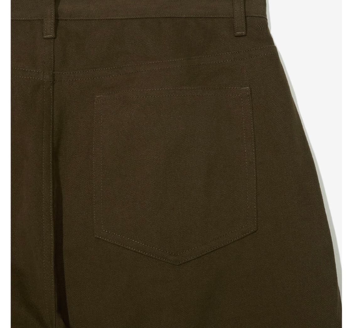 파르티멘토 커브드 절개 와이드 치노팬츠 브라운(S) 배기팬츠유니클로키뮤어 상품이미지8