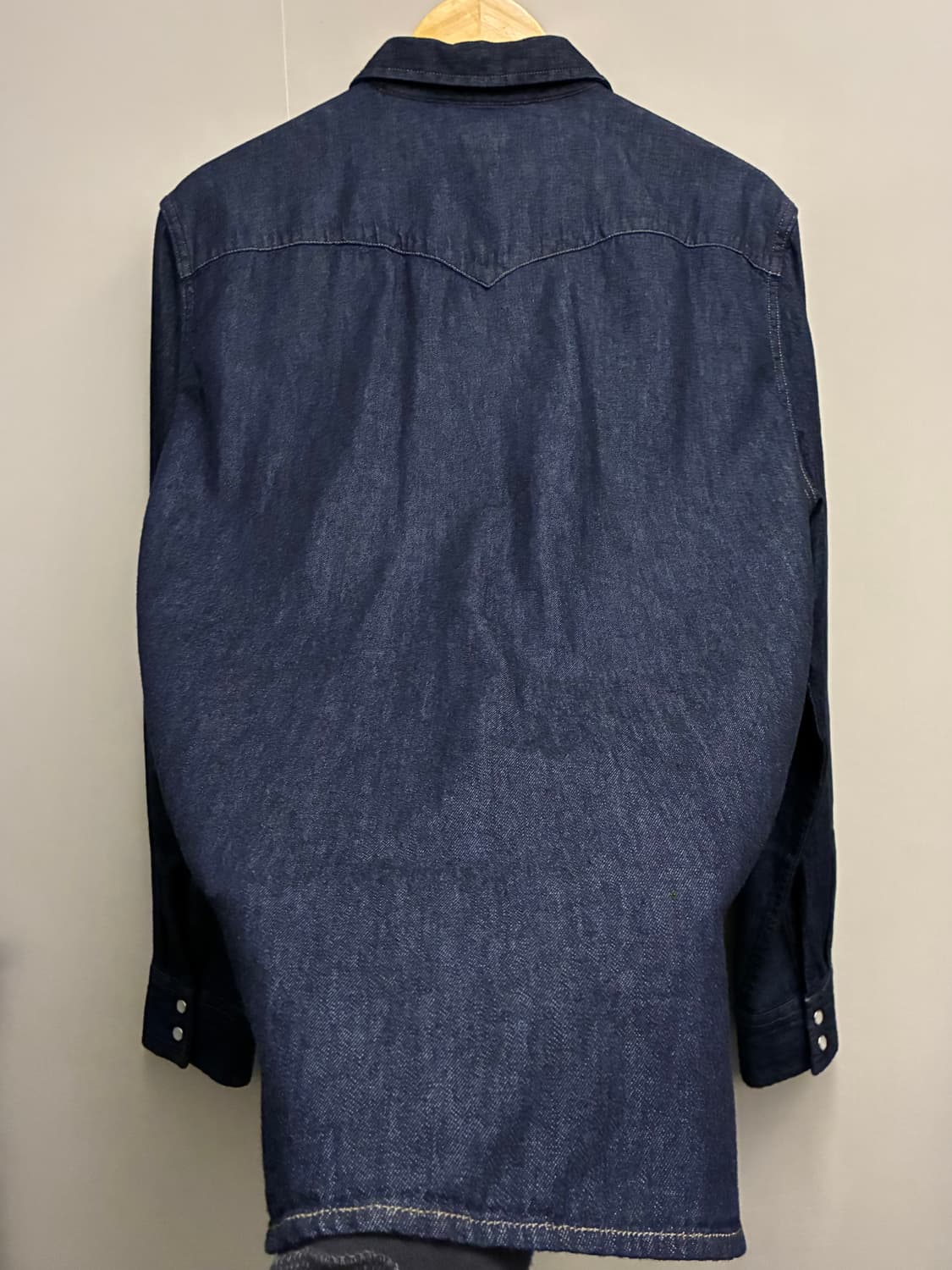 (L)리바이스 데님 투포켓 웨스턴셔츠 데님셔츠 인디고블루 levis 상품이미지8