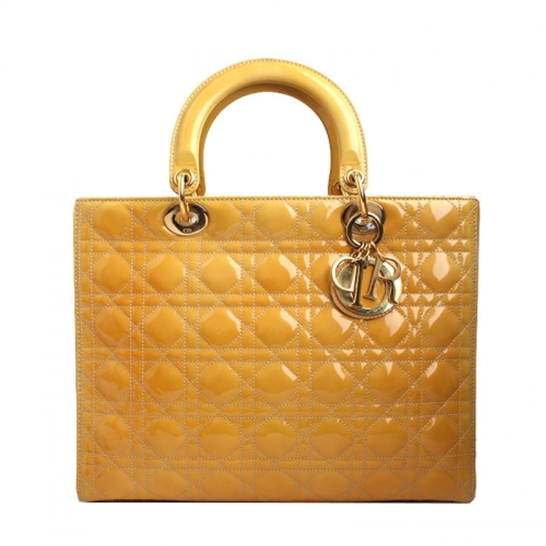 디올 옐로 페이던트 까나쥬 레이디 디올 금장 라지 토트겸 숄더 상품이미지1