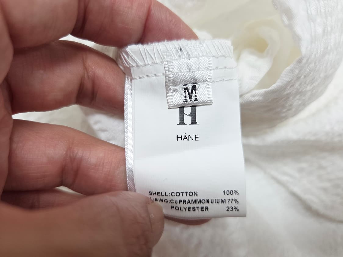 하네(HANE) 플리츠 시어서커 레이어드 원피스 55-66 새상품 상품이미지10