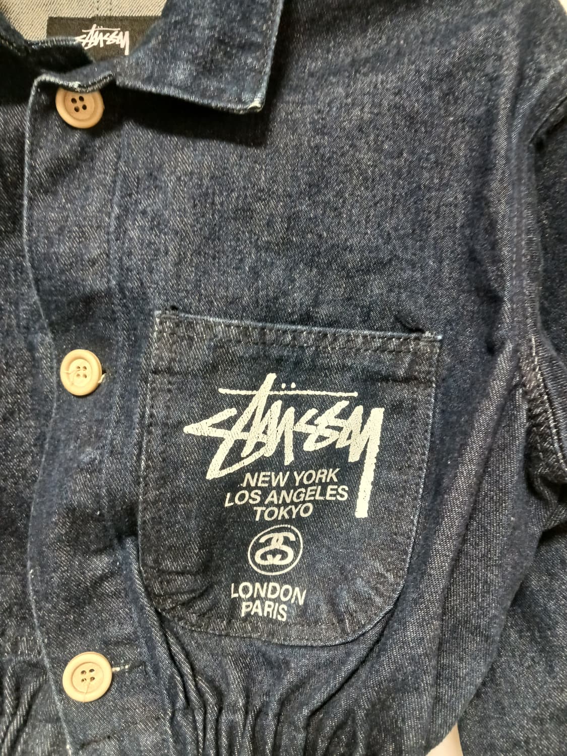 스투시 커스텀 크롭 데님자켓 상품이미지2